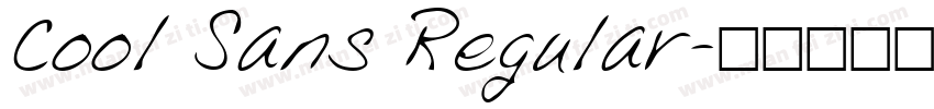 Cool Sans Regular字体转换